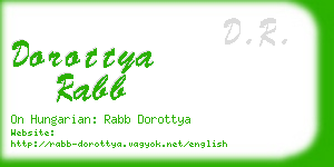 dorottya rabb business card